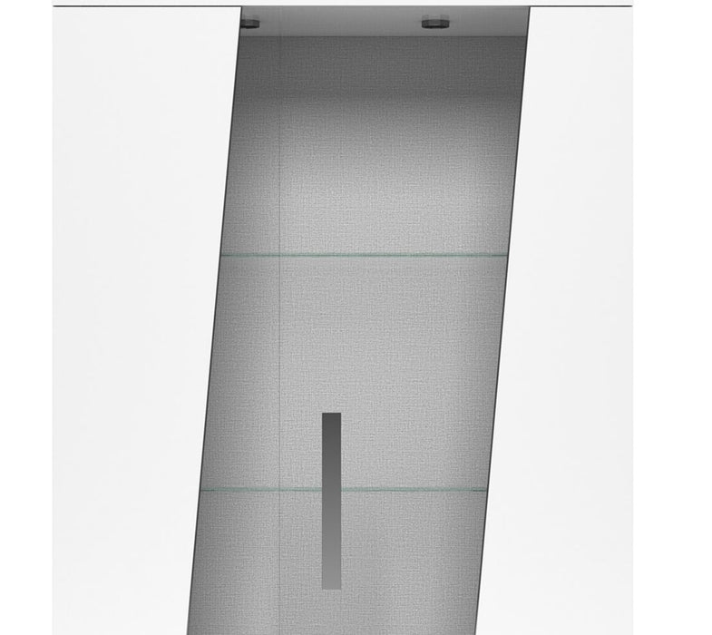 Raia Dining Curio with Storage & Glass Display Shelves - Made in Italy, Modern, 40\"W - White