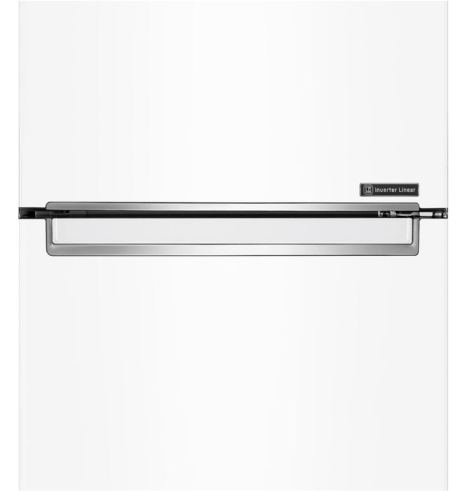 LG 23\" 12 Cu. Ft. Bottom-Mount Counter-Depth Refrigerator - White - LBNC12231W