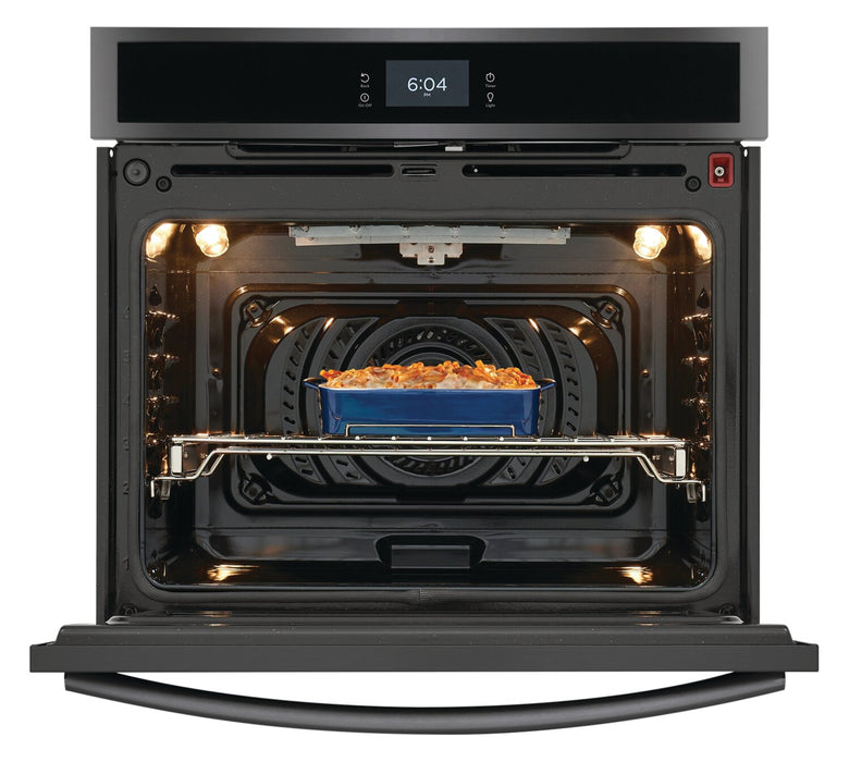 Frigidaire Gallery 30\" 5.3 Cu. Ft. Electric Single Wall Oven with Total Convection - Smudge-Proof® Black Stainless Steel - GCWS3067AD