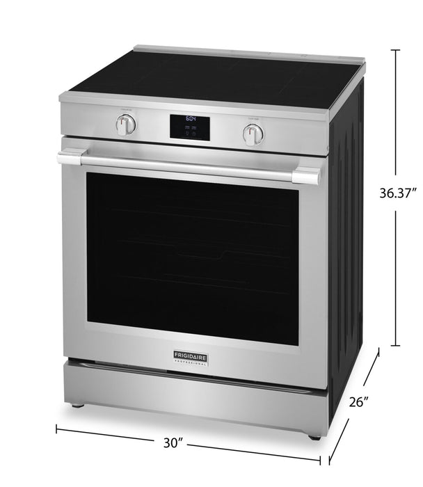 Frigidaire Professional 6.2 Cu. Ft. Induction Range With Total Convection and Easy-to-Clean Cooktop - Smudge-Proof® Stainless Steel - PCFI308CAF