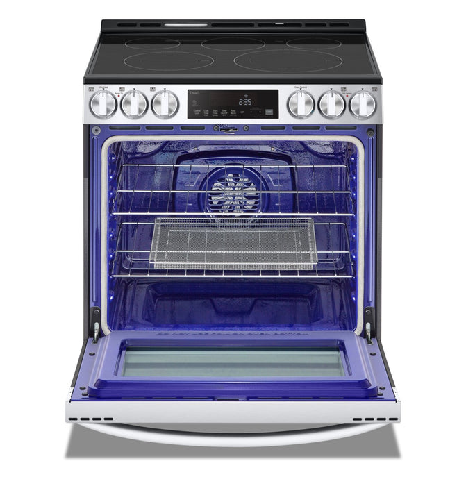 LG 6.3 Cu. Ft. Smart Electric Range with Air Fry and Fan Convection - Smudge Proof Stainless Steel - LSEL6333F