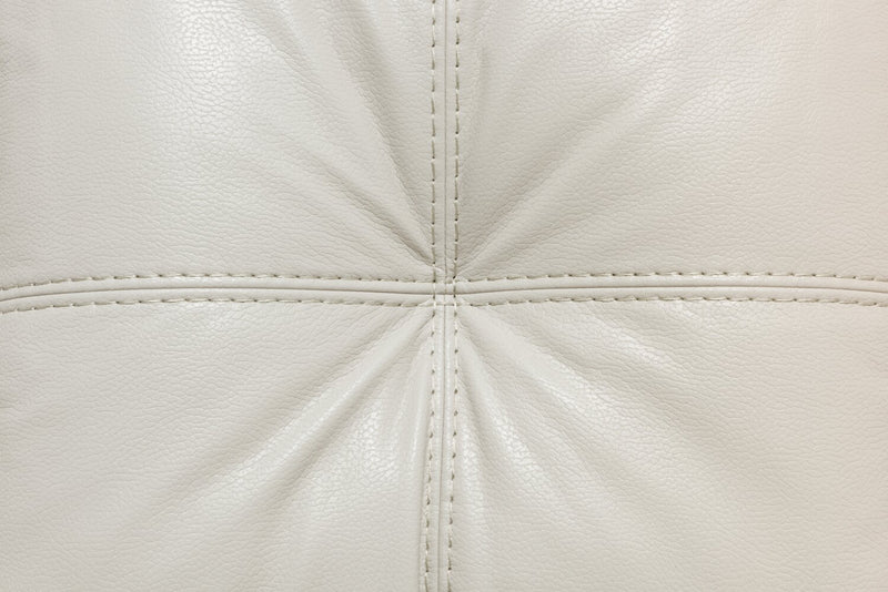 Made in Canada Addison 63\" Leather-Look Fabric Loveseat with Removable Seat Cushions and Tufting - Beige