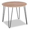 Miya Dining Table, Acacia Wood, Metal, 36"W Round - Natural
