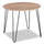 Miya Dining Table, Acacia Wood, Metal, 36"W Round - Natural