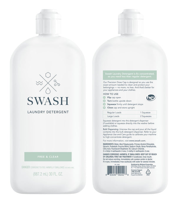 Whirlpool Swash® Free & Clear Laundry Detergent - SWHLDLFF2B