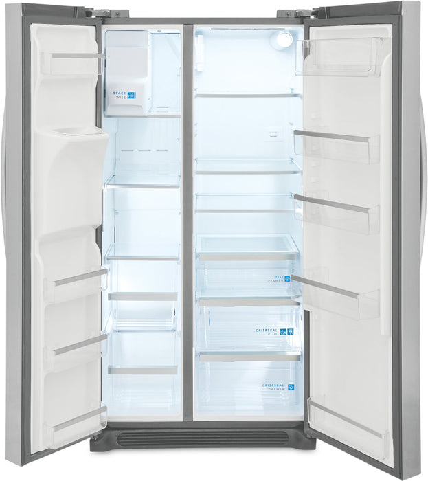Frigidaire Gallery 36.1\" 22.3 Cu. Ft. Counter-Depth Side-by-Side Refrigerator - Smudge-Proof® Stainless Steel - GRSC2352AF
