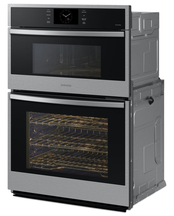 Samsung 30\" 7 Cu. Ft. Electric Micowave Combination Wall Oven with Steam Cook - Stainless Steel - NQ70CG600DSRAA