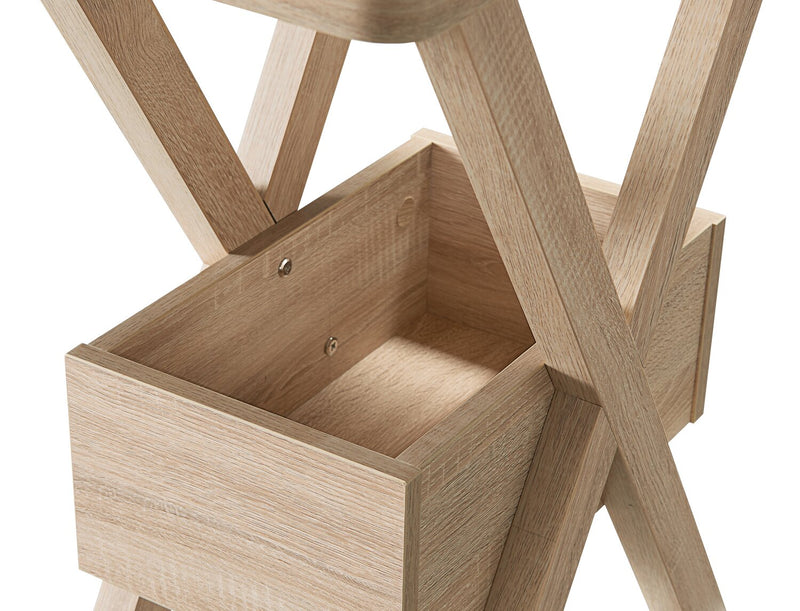 Torry 11.5\" Chairside Table with Cubby - Taupe