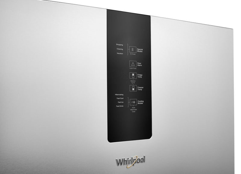Whirlpool 24\" 12.9 Cu. Ft. Bottom-Mount Refrigerator - Fingerprint-Resistant Stainless Finish - WRB543CMJZ