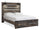 ["Abby Storage Bed with LED Light & USB Ports, Brown - Queen Size"]
