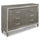 ["Max Bedroom 6-Drawer Dresser, 66##PACKAGEDETAILSquot;W x 41##PACKAGEDETAILSquot;H, Glam - Silver"]