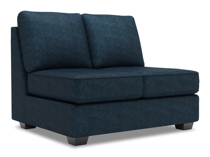 Sofa Lab Roll Armless Loveseat - Luxury Indigo