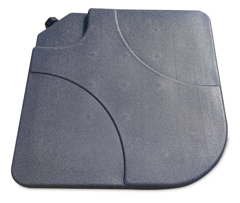 Outdoor Patio 4-Piece Umbrella Base - Weather Resistant Plastic, Universal Fit, Water or Sand Fill Base - Black