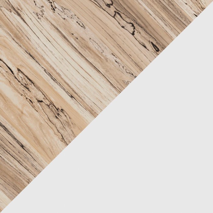 Wolf Platform Tent Bed for Kids, Two-tone White & Natural - Twin Size