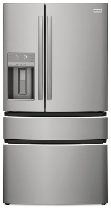 Frigidaire Gallery 36\" 21.5 Cu. Ft. Counter-Depth 4-Door French-Door Refrigerator - Smudge-Proof® Stainless Steel - GRMC2273CF