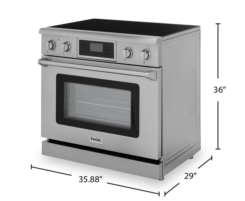 Thor Kitchen 6 Cu. Ft. Tilt Panel Professional Electric Range - TRE3601