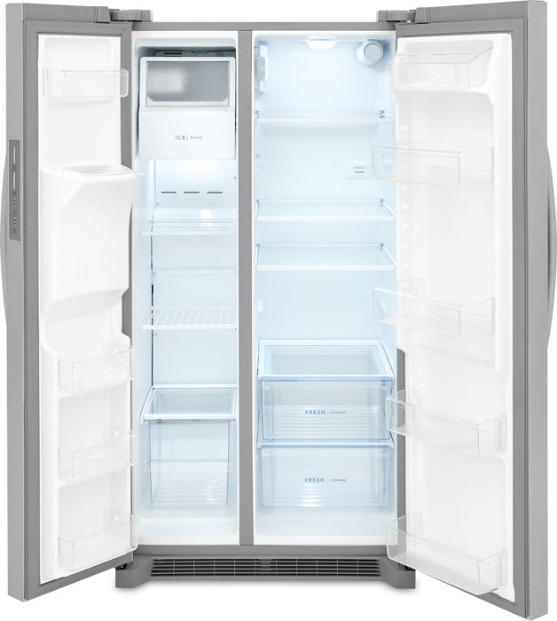 Frigidaire 36\" 25.6 Cu. Ft. Standard-Depth Side-by-Side Refrigerator - Stainless Steel - FRSS2623AS