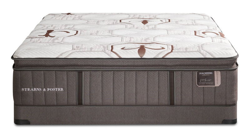 Stearns & Foster Founders Collection Crystal Palace Pillowtop Low-Profile Queen Mattress Set