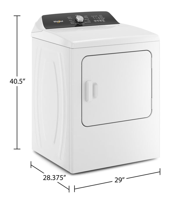 Whirlpool 7 Cu. Ft. Electric Dryer with Steam - White - YWED5050LW