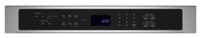 Maytag 30\" 10 Cu. Ft. Electric Double Wall Oven with True Convection - Fingerprint Resistant Stainless Steel - MOED6030LZ