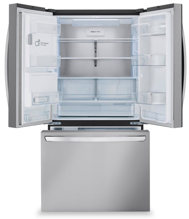 LG 36\" 31 Cu. Ft. French-Door Standard-Depth MAX™ Refrigerator - Smudge Proof Stainless Steel - LRFXS3106S