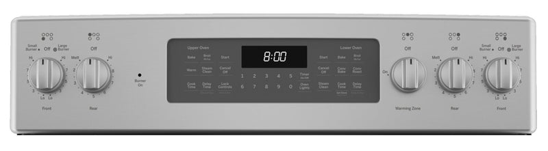 GE 6.6 Cu. Ft. Electric Range with Air Fry and Steam Clean - Stainless Steel - JBS86SPSS