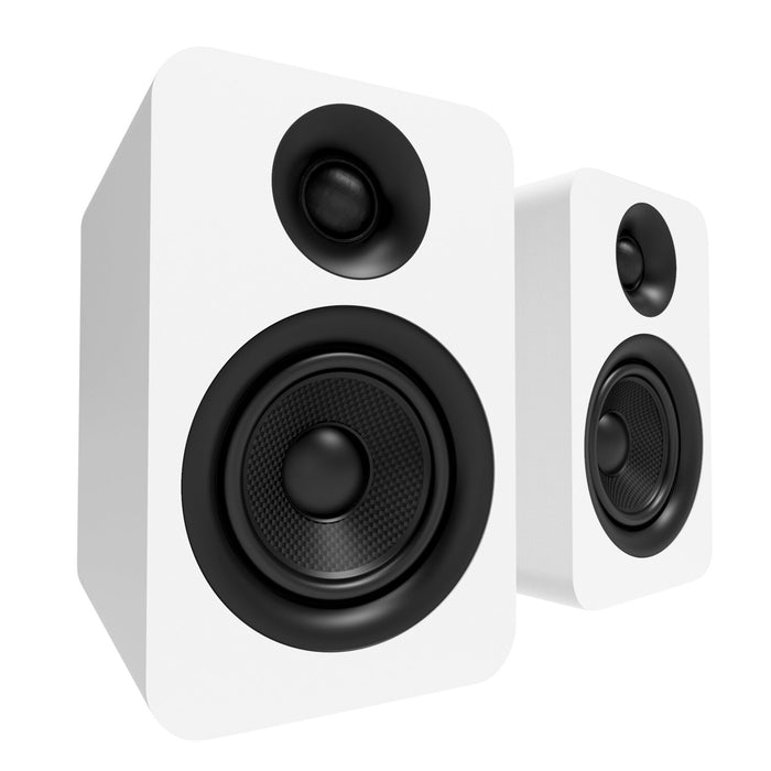 Kanto YU Passive 4\" Bookshelf Speakers with 1\" Silk Dome Tweeter – White