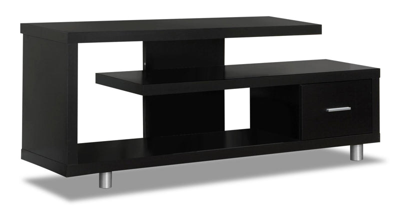 Rene 60\" Modern TV Stand with Storage and Cable Management for TVs up to 65\"- Espresso
