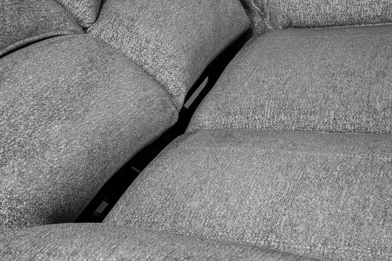 Chandler 60\" Chenille Fabric Reclining Loveseat - Grey