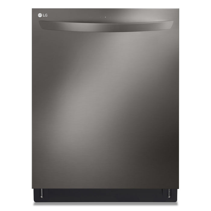 LG 24\" 42 dBA Built-In Top-Control Smart Dishwasher with QuadWash®Pro  - Smudge Proof Black Stainless Steel - LDTH7972D