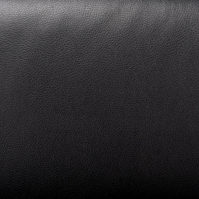 Drake 87\" Leather-Look Fabric Sleeper Sofa with Pull Out Sleeper, Flip-Up Headrests and Button Tufting - Black