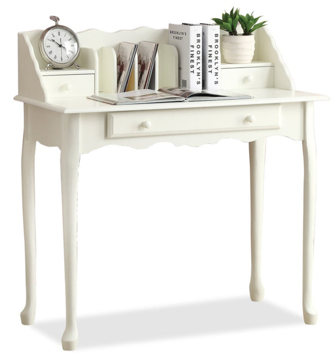 Samantha 36\" Queen Anne-Style Office Desk - White