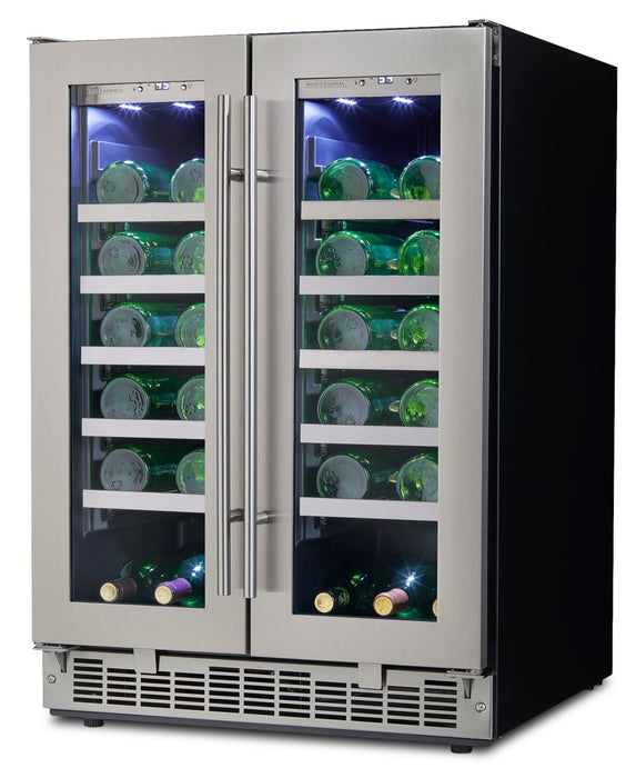 Silhouette Napa 23.9\" 4.7 Cu. Ft. French-Door Wine Cooler - Stainless - DWC047D1BSSPR
