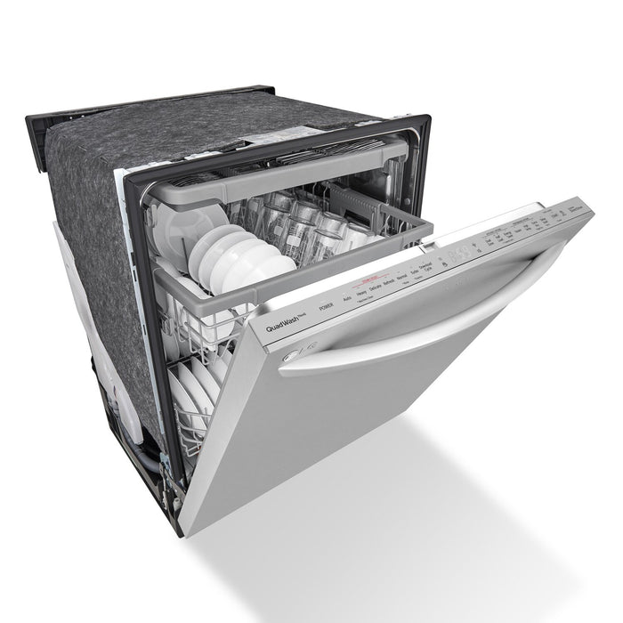 LG 24\" 46 dBA Built-In Top-Control Smart Dishwasher with QuadWash® - Smudge Proof Stainless Steel - LDTS5552S