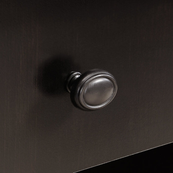 Cayla 59.06\" L-Shaped Office Desk with File Drawer - Estate Black 