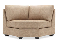 Sofa Lab Roll Curved Wedge - Luxury Taupe 