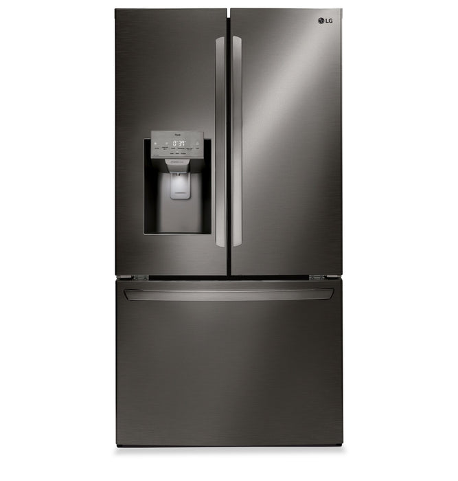 LG 36\" 28 Cu. Ft. French-Door Refrigerator - Smudge Proof Black Stainless Steel - LRFS28XBD