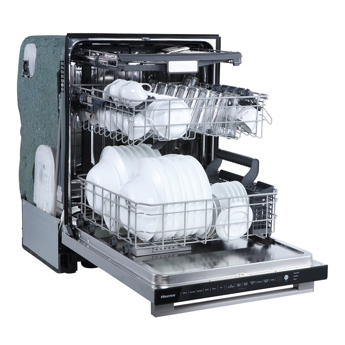 Hisense 24\" 48 dBA Built-In Top-Control Dishwasher - Stainless Steel - HDW63314SS
