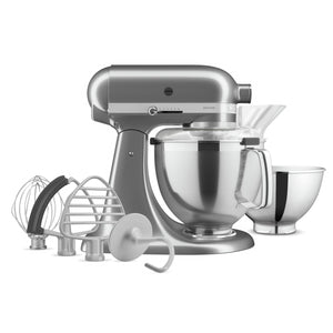 KitchenAid Artisan Series Tilt-Head Stand Mixer with Premium Accessory Pack - KSM195PSMS