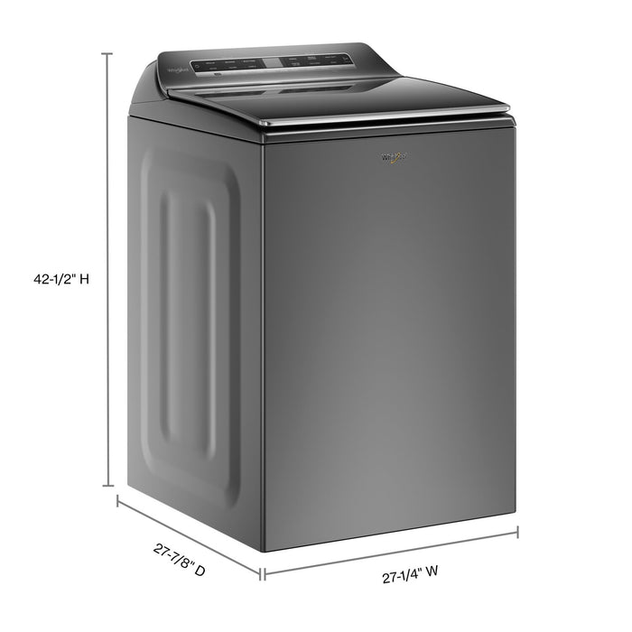 Whirlpool 6.0 Cu. Ft. Smart Top-Load Washer - Chrome Shadow - WTW8127LC
