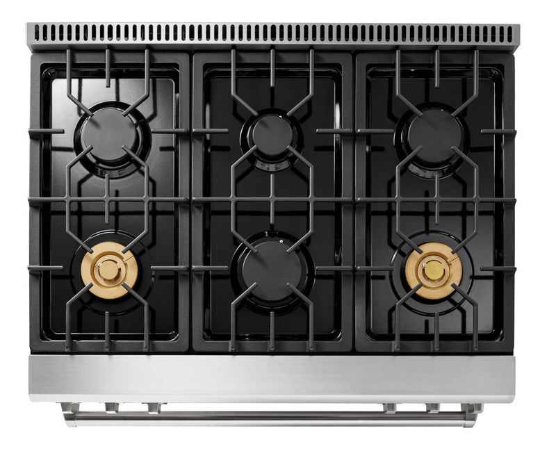 Thor Kitchen 6 Cu. Ft. Tilt Panel Professional Gas Range - TRG3601