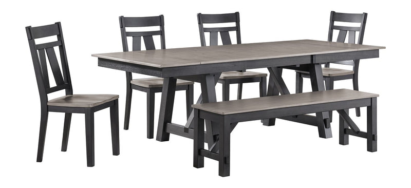 Zao Dining Bench, Melamine, 60\"W - Brown