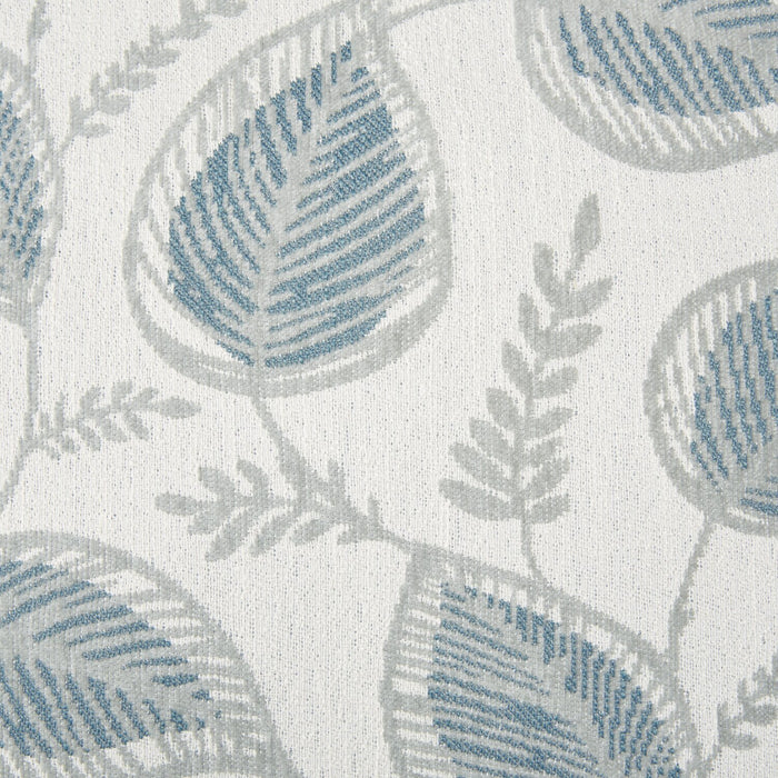 Made in Canada Scarlett 41.5\" Chenille Fabric Chair with Rolled Arms and Accent Pillow - Marine Blue