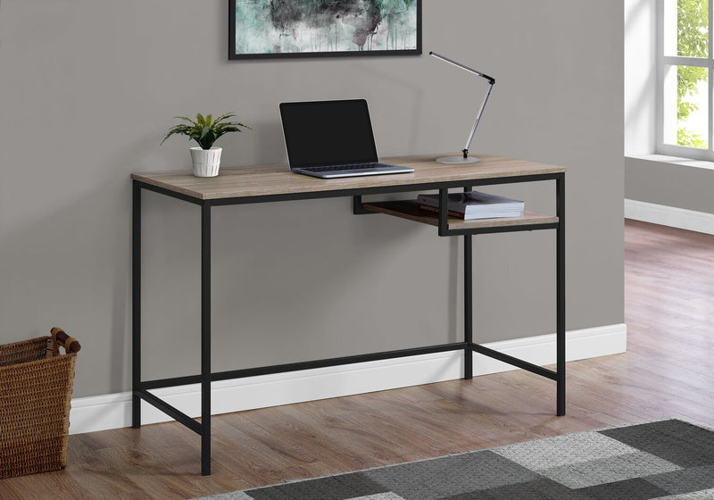 Frankie 48\" Office Desk with Shelf - Taupe