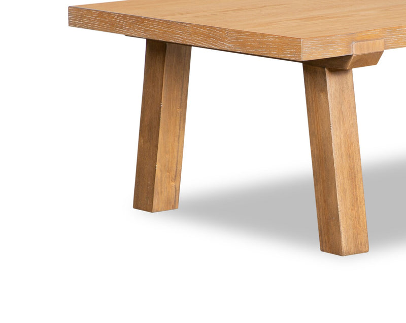 Rhett 48\" Modern Coffee Table - Light Brown Oak