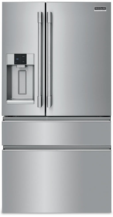 Frigidaire Professional 36\" 21.4 Cu. Ft. Counter-Depth 4-Door French-Door Refrigerator - Smudge-Proof® Stainless Steel\t - PRMC2285AF