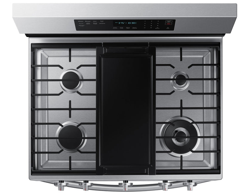 Samsung 6 Cu. Ft. Smart Gas Free Standing Range with Air Fry - Stainless Steel - NX60A6711SS/AA