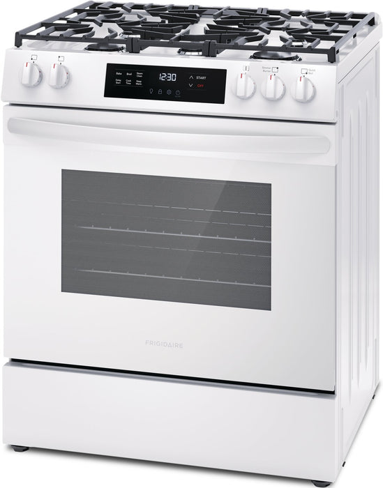 Frigidaire 5.1 Cu. Ft. Gas Range With Quick Preheat and Five Burner Cooktop - White - FCFG3062AW