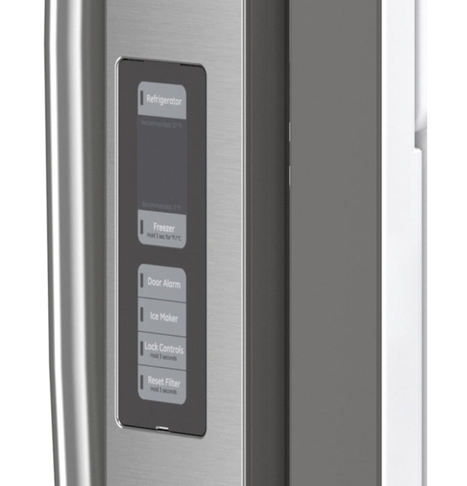 GE 33\" 18.6 Cu. Ft. French-Door Refrigerator - Stainless Steel Fingerprint Resistant  - GWE19JYLFS