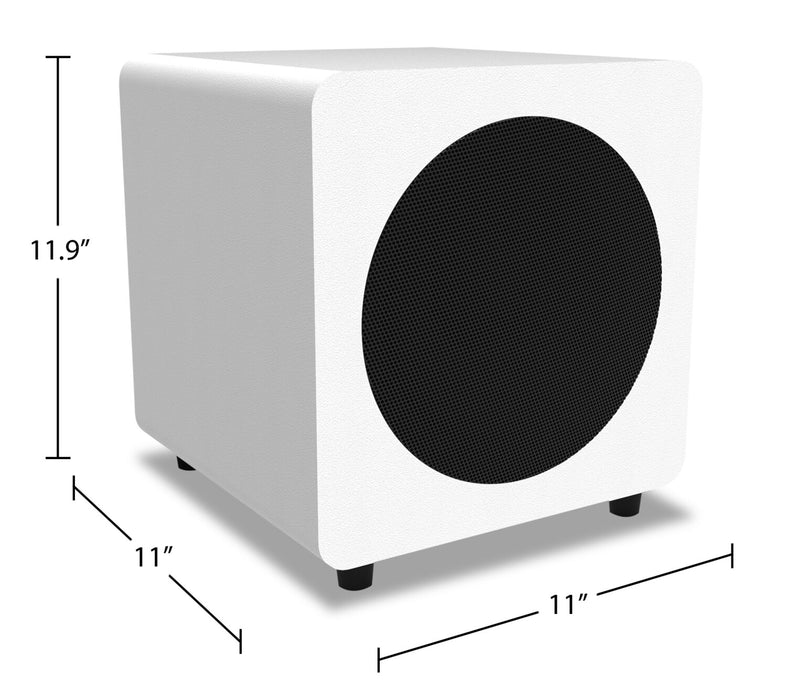 Kanto SUB8 300W 8\" Sealed Powered Subwoofer – White